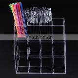Large Floor Shape Clear PMMA Acrylic Pen Display Stand Holder Rack thumbnail-4