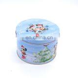Cute Round Christmas Gift Tin Boxes,metal Tin Box for Candy/chocolate/cookies thumbnail-2