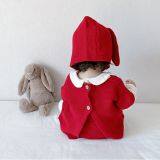 Wholesale and Retail Baby Suit Clothes Knitted Hat Pants Tops Solid Color Knitted Girl Sweater thumbnail-4