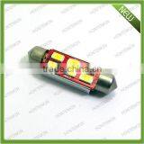 Warm White 1.72" 42mm 6-5630-SMD Festoon LED Map Dome Lights Bulb With CE Rohs