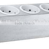 5 Compartments Single Line Plastic Stainless Steel Cutlery Holder for Hotel thumbnail-2