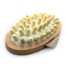 Natural Material Shower Brush Small Wooden Bath Brush Massage Bath Brush thumbnail-2