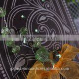 2016 Luxury Laser Cut Greeting Bowknot Handbag Wooden Wedding Invitation Card thumbnail-4