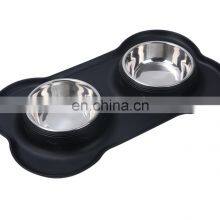 Factory Custom Silicone Pet Feeding Bowl , Pet Food Place Silicone Dog Food Water Bowl thumbnail-3