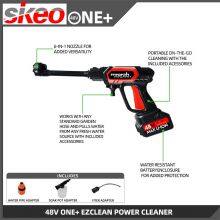Sikeo Portable Cordless Pressure Washer, MAX 580 PSI Portable Power Cleaner With Accessories Kit, 4.0Ah Battery thumbnail-3