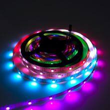 DC5V 9W/M PCB8MM SMD5050 RGB Flexible LED Light Strip Decor Ambient Lighting SK6812 LED Strip thumbnail-5