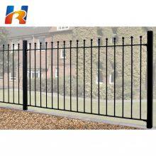 Eco Friendly Design Cheapest Powder Coated Boundary Wall Fence Security Galvanized Metal Picket Corten Steel Fence Panels thumbnail-2
