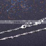 Good Selling Fashion Jewelry Rhodium Plated Cheap Short Chain Necklace thumbnail-4