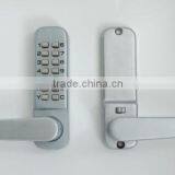 OSPON All-Weather Mechanical Keyless Lever Door Lock Stain Nickel OS401 thumbnail-1