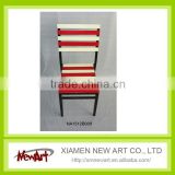 Install Screw strong antique wooden chairs for children