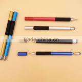2015 New Fine Point Stylus /transparent Dick Stylus Touch Pen/double Touch Metal Pen/double Tip Stylus Pen