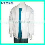 Dymex Disposable Non-woven Lab Coat With Snap Button,Elastic Wrists/Knitting Cuff thumbnail-2