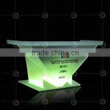 YZ-0076 Clear Acrylic Podium Night Bar Table With LED Light, Night Bar DJ Facade thumbnail-5