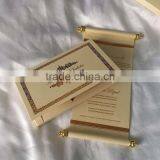 Personalized Red Boxed Royal Tube Scroll Wedding Invitation With Pendant thumbnail-3