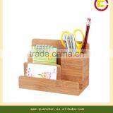 High Quality Bamboowood Desk Staionery Organizer for Office thumbnail-1