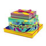 Round Square Cardboard Paper Gift Box Packaging Custom Logo thumbnail-1