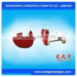 Epoxy Cuff Links Red Cufflink Sickle Shape For Woman thumbnail-1