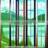 Double glass interior PVC accordion brown color doors grills design,Plastic sheets for PVC folding doors