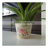 Plastic decorative flower pot