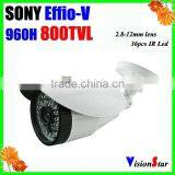 Sony Effio-V CXD4141GG High Resolution 800TVL WDR Sense-up OSD Menu Video Camera Outdoor thumbnail-1