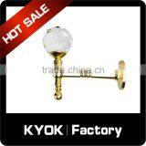 KYOK Golden Color Crystal Design Cutain Wall Hooks ,iron Metal Curtain Hooks,home Decoratitive Curtain Hooks thumbnail-2