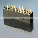 1.0mm Dual Row Female Header 180 Degree Dip Female Header Connector 2p 4p 6p 8p 10p 20p Connector