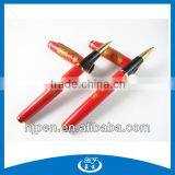 Hot Sales Logo Customized Logo Red Metal Roller Pen Lucky Pen