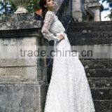 New 2015 Collection Crochet lace Wedding Dress Gown