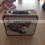 Gift Tin Box Hinged Tin Box Popuar Sale on Market Handle Tin Box