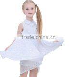 Fashion Design Wholesale Little Baby Girls Sleeveless Dresses With Print Heart thumbnail-1