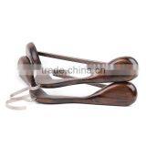 Wholesale High Quality Straight Wooden Hangers Widen Shoulder Hotel Hanger thumbnail-2