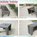 Extendable Dinging Table Rattan Furniture.