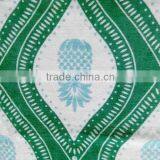 100% Cotton Green Color Special Pineapple Design Printing Beach Towel Pareo Ethnic Felling Beach Towel thumbnail-4