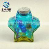 Star Shaped Wishing Glass Bottle for Wedding/gift With Wooden Cork