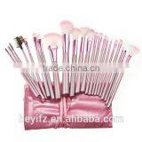 22pcs Synthetic Hair Pink Tip Makeup Brush Set With Storage Bag thumbnail-2