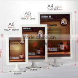 Clear Tabletop Display Holder,desktop Menu Stand Holder