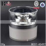 50g Blue Plastic Luxury Cosmetic Acrylic Airless Jars for Cream Silver Pump thumbnail-6