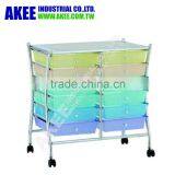 Home Office Storage Cart With Drawers Storage Furniture thumbnail-1