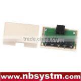 Cat5e RJ45 PCB 4 Ports Surface Mount Box