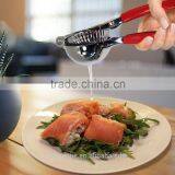 Premium Quality Stainless Steel Lemon Squeezer With Silicone Handles Red Green and Black thumbnail-4