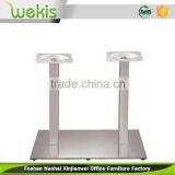 Composite Base Brushed Stainless Steel Table Leg Stainless Steel Restaurant Table Frame