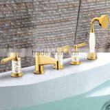 Brass Hot and Cold Bathtub Mounted Pull Out Faucet BHF004A thumbnail-2