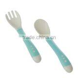 Temperature Reaction BPA Free Fork and Spoon Set For Baby