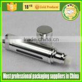 China Man Face Lotion Airless Pump Bottle 30ml 50ml Silver Bottle thumbnail-3