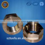 Brass Copper Nut Precision Machine Parts Cnc Brass Service thumbnail-1
