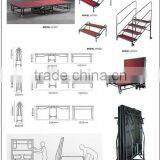 Portable assembly plywood stage for outdoor event