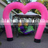 Outdoor Inflatable Pink Heart Arch for Wedding Decoration thumbnail-1