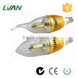 High Lumen Ultra Bright E14 3w-5w Bulb Led Candle Lamp thumbnail-1