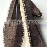 Latest Design Belly Shoes Blingbling Shoes Bown Glitter Jute Sole Espadrille thumbnail-1