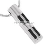 SRP8380 Fashion Stainless Steel Cylinder Cremation Jewelry Ash Pendant
